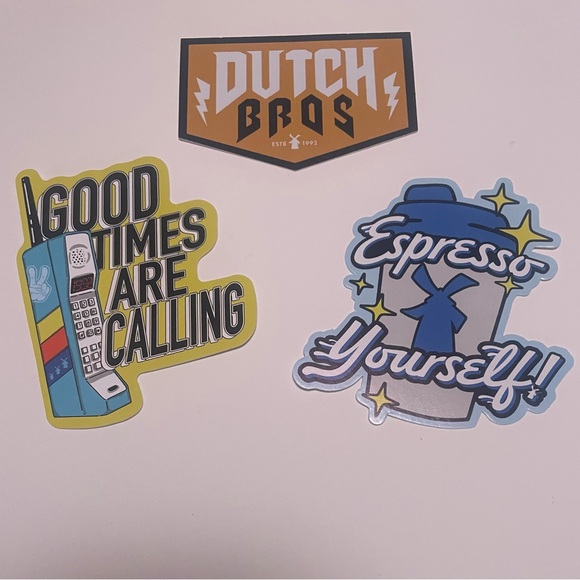 Dutch Bros 3 Sticker Set - Picture 1 of 1